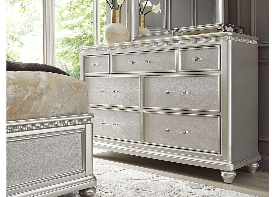 Starlet Lane Silver 8 Pc Queen Bedroom