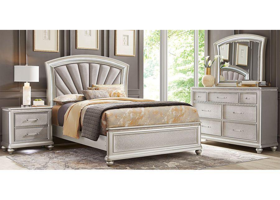 Starlet Lane Silver 8 Pc Queen Bedroom