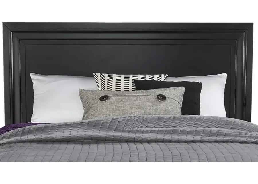 Belcourt Black 3 Pc Queen Panel Bed