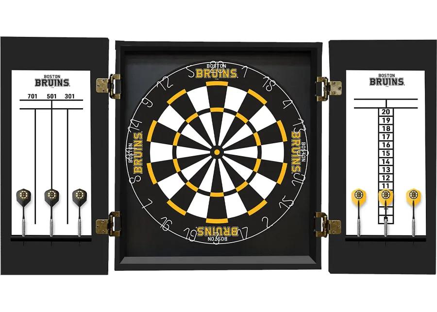 Fan's Choice Boston Bruins Black Dartboard Set