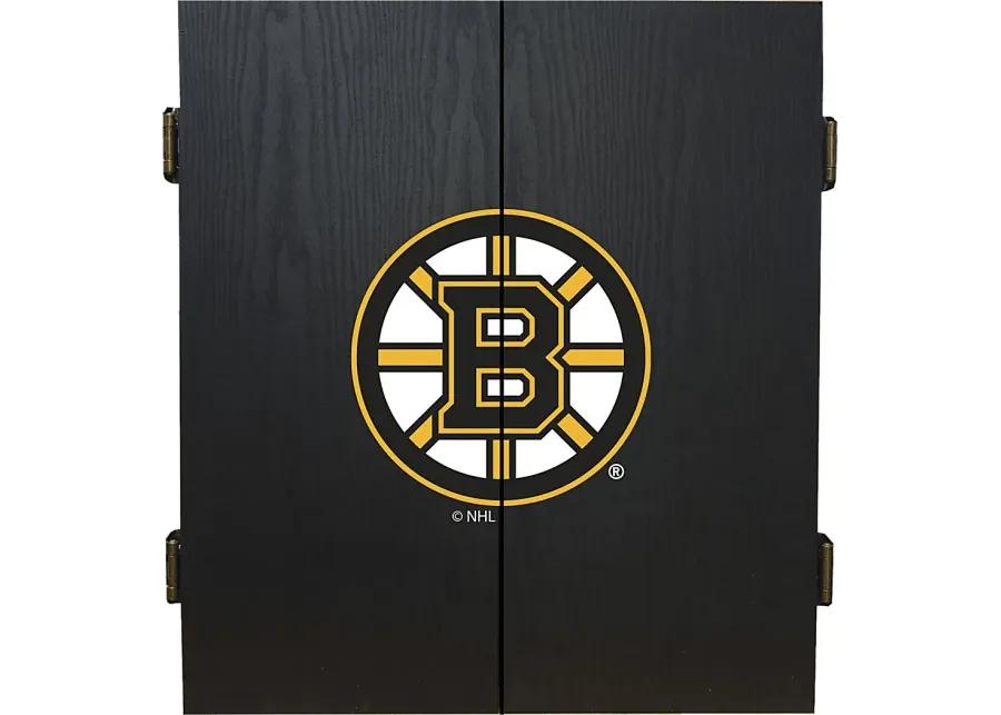 Fan's Choice Boston Bruins Black Dartboard Set