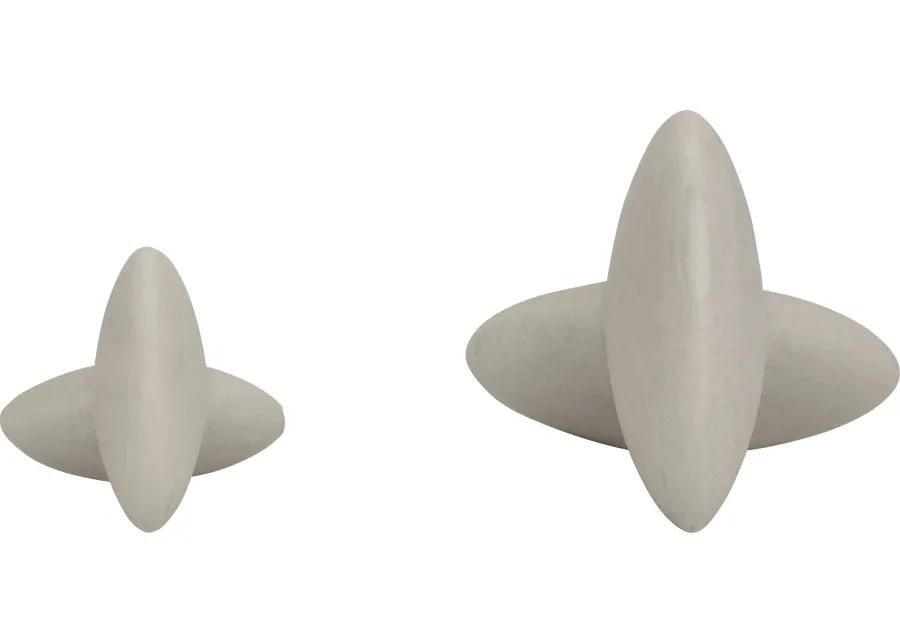 Burgfitch White Sculpture, Set of 2