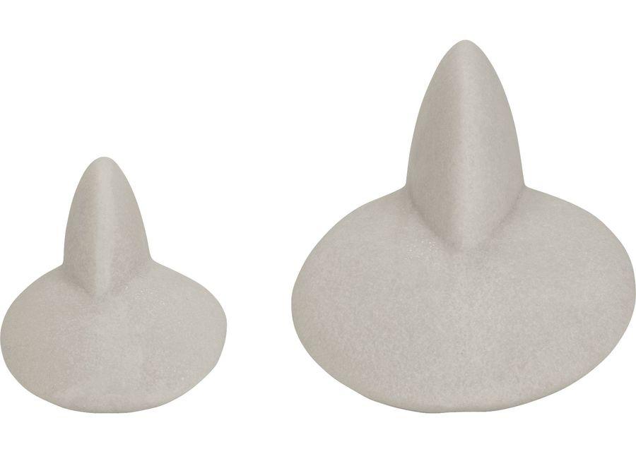 Burgfitch White Sculpture, Set of 2