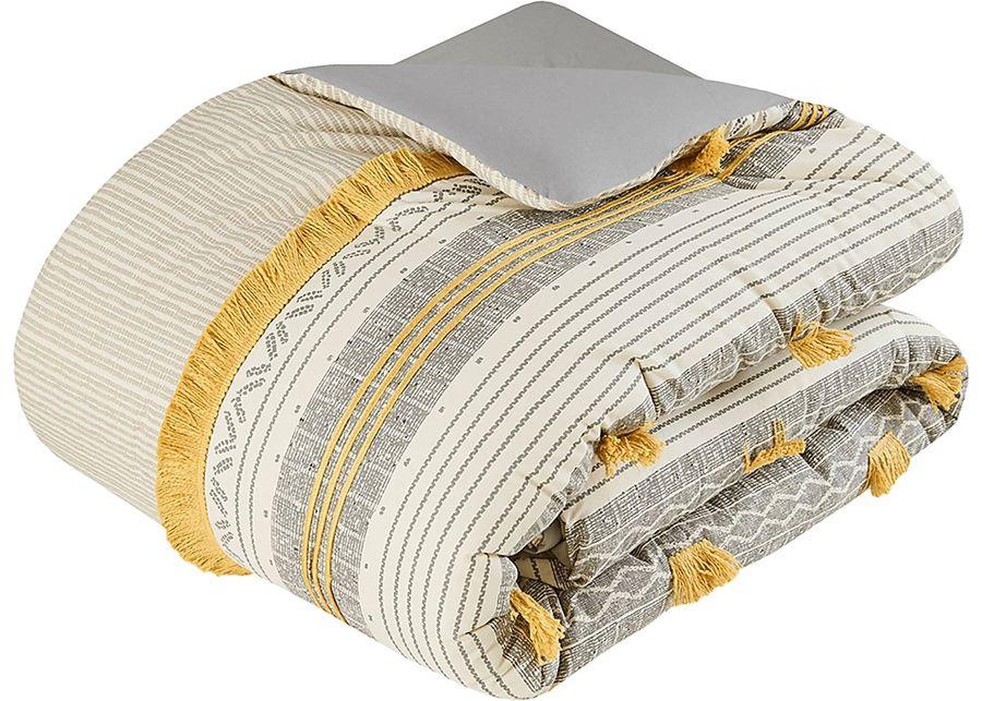 Saedi Gray King/ Cal 3 pc Comforter Set