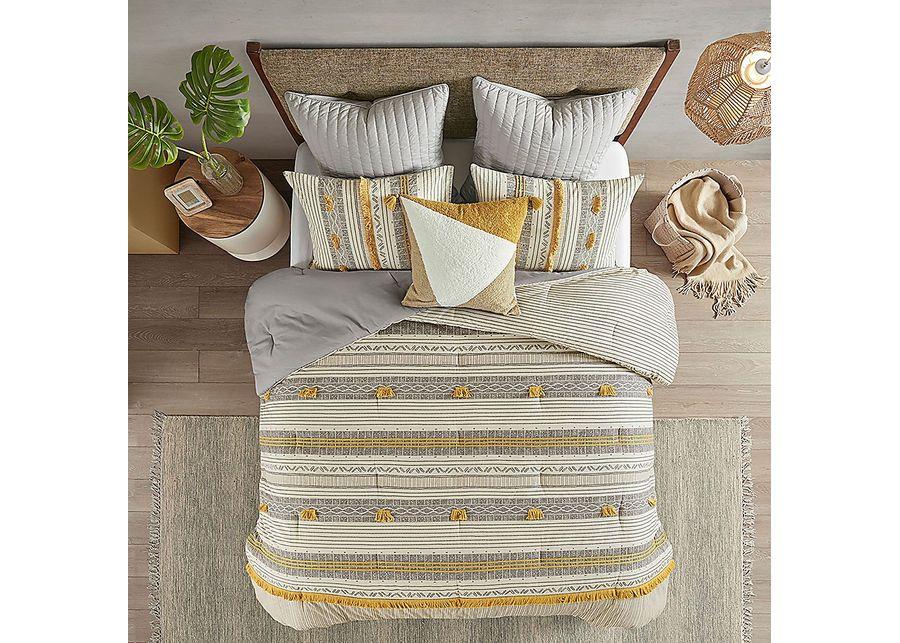 Saedi Gray King/ Cal 3 pc Comforter Set