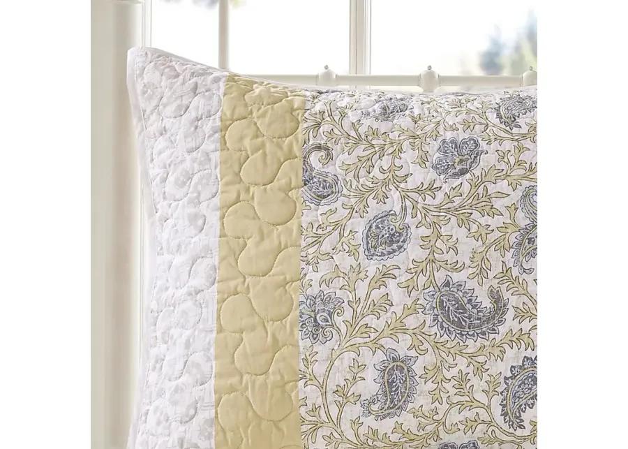 Pabl Yellow 6 pc Full/Queen Quilt Set