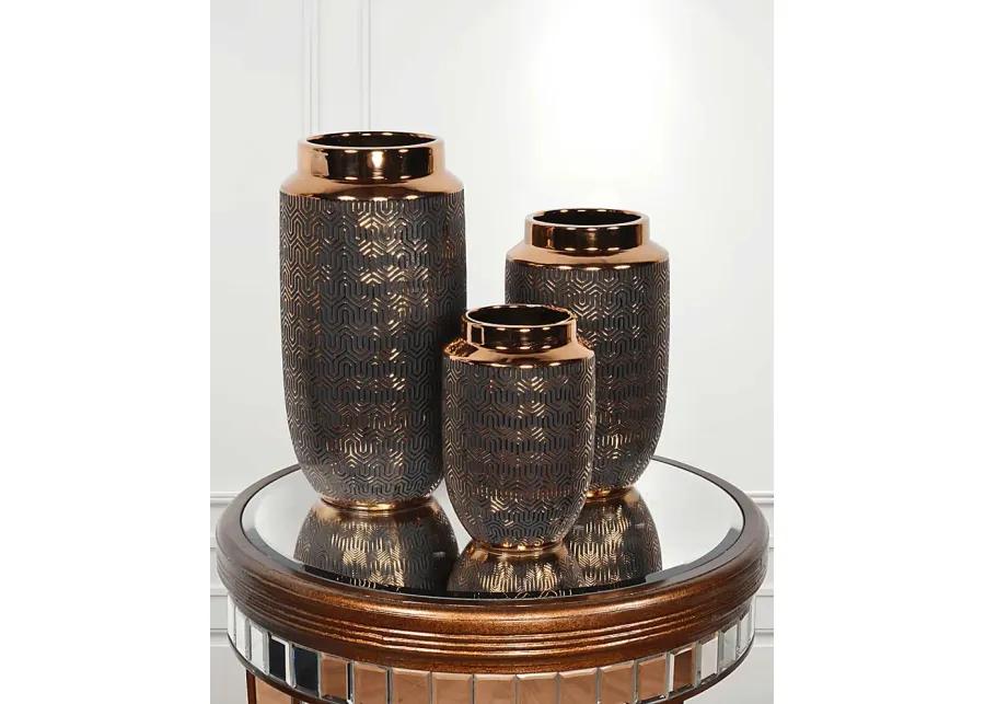 Ramla Gold Vase, Set of 3