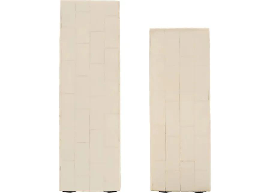 Nashaotah Beige Bookend, Set of 2