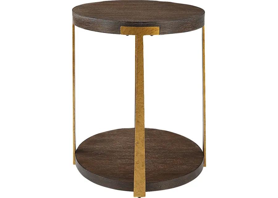 Felge Brown Accent Table