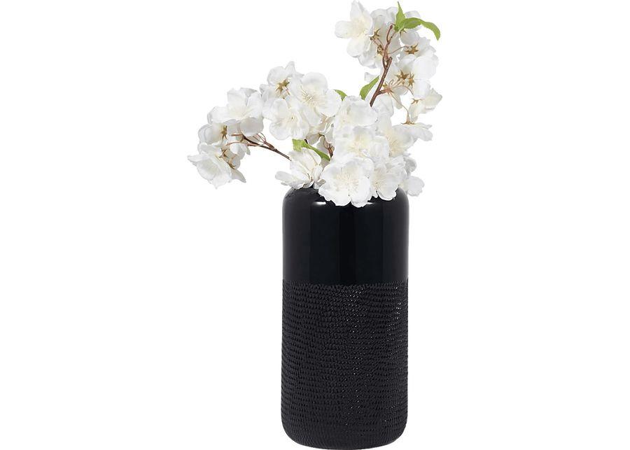 Cebu Black 10 in. Vase