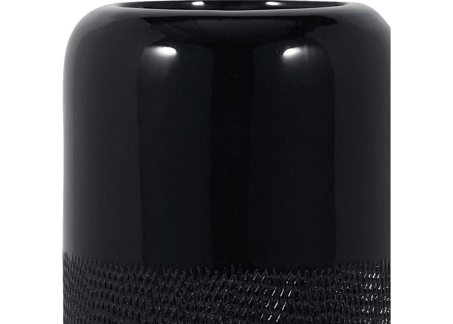 Cebu Black 12 in. Vase