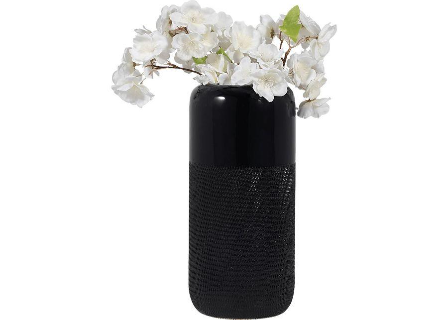 Cebu Black 12 in. Vase