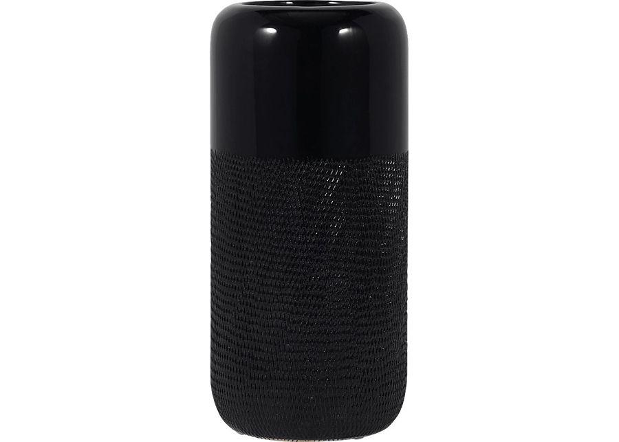 Cebu Black 12 in. Vase