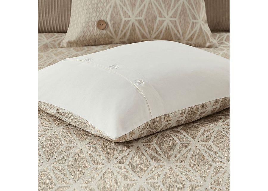 Erixa Beige Queen Comforter Set