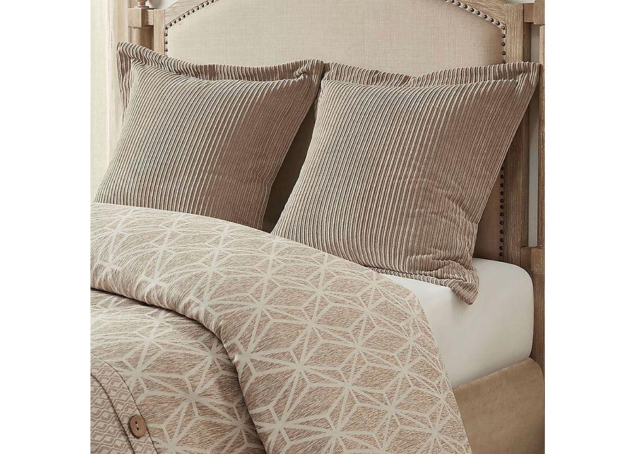 Erixa Beige Queen Comforter Set