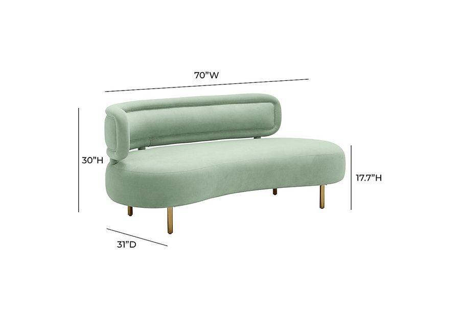 Catawissa Mint Green Sofa