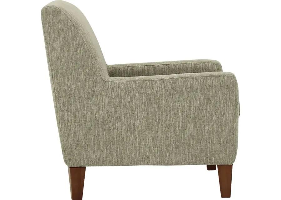 Azrae Green Accent Chair