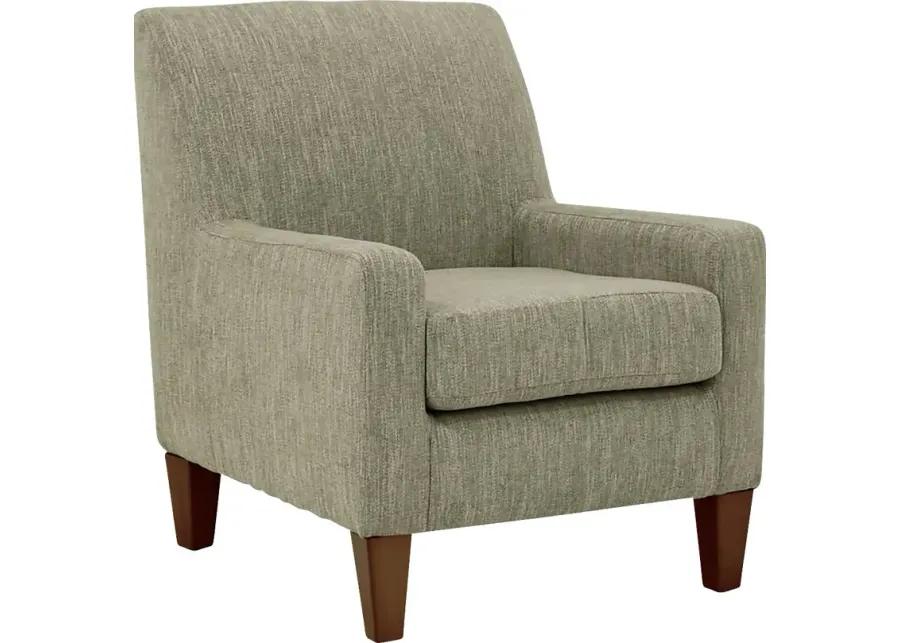 Azrae Green Accent Chair