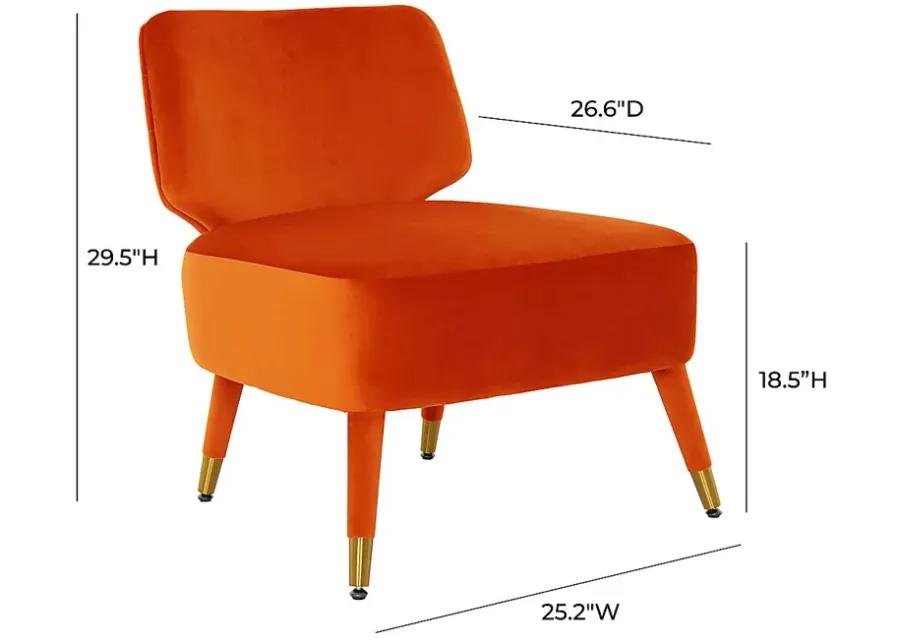 Mildine Orange Accent Chair