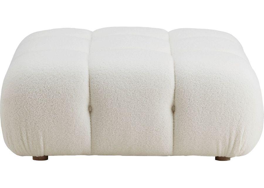 Crianza Cream Ottoman