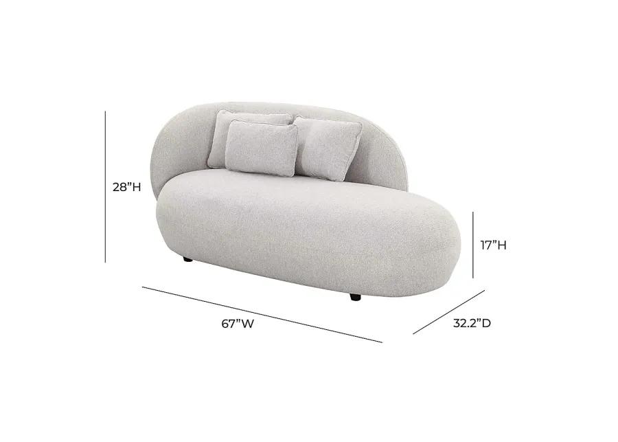 Leapson Gray Chaise