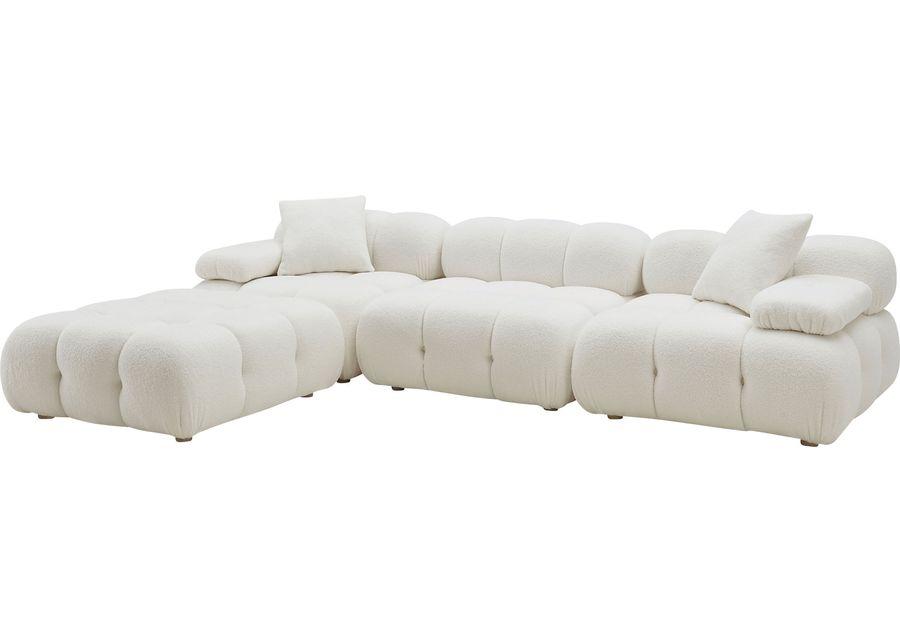 Crianza Cream 4 Pc Sectional