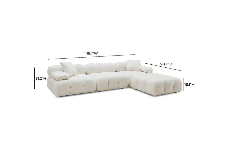 Crianza Cream 4 Pc Sectional