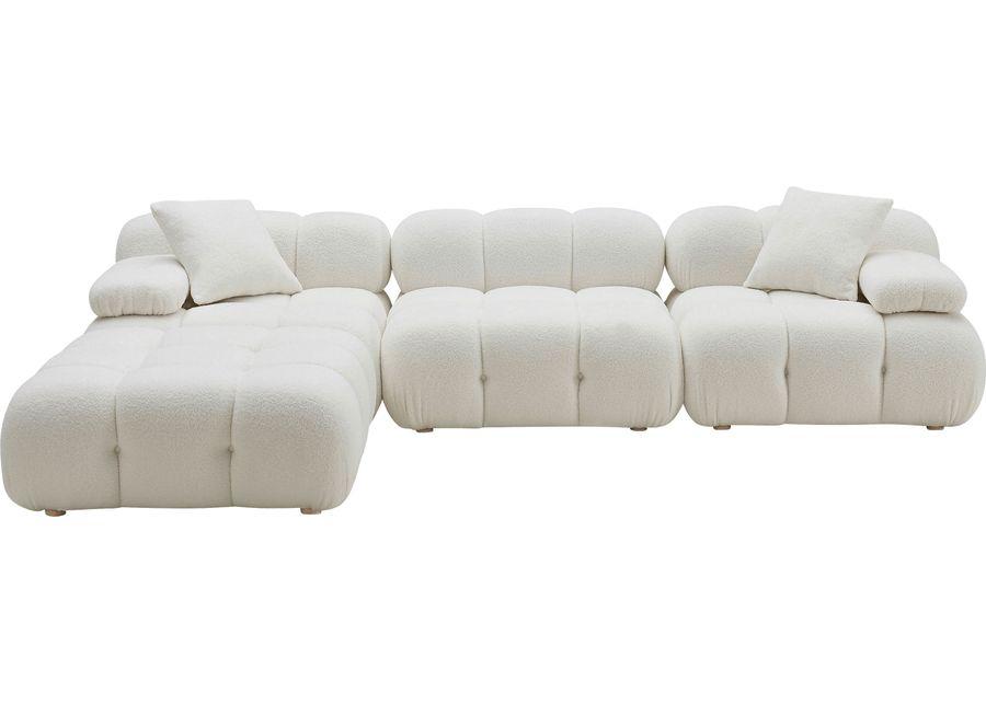 Crianza Cream 4 Pc Sectional