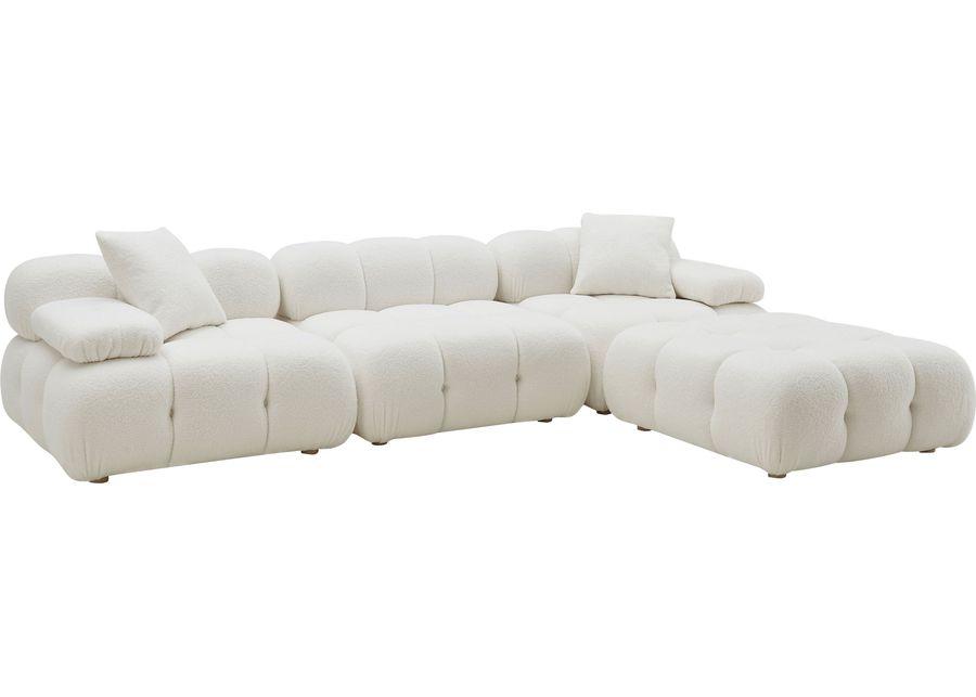 Crianza Cream 4 Pc Sectional