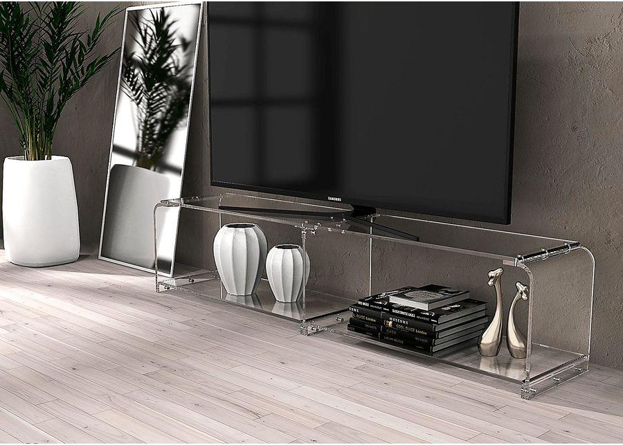 Gadri Clear Console Table