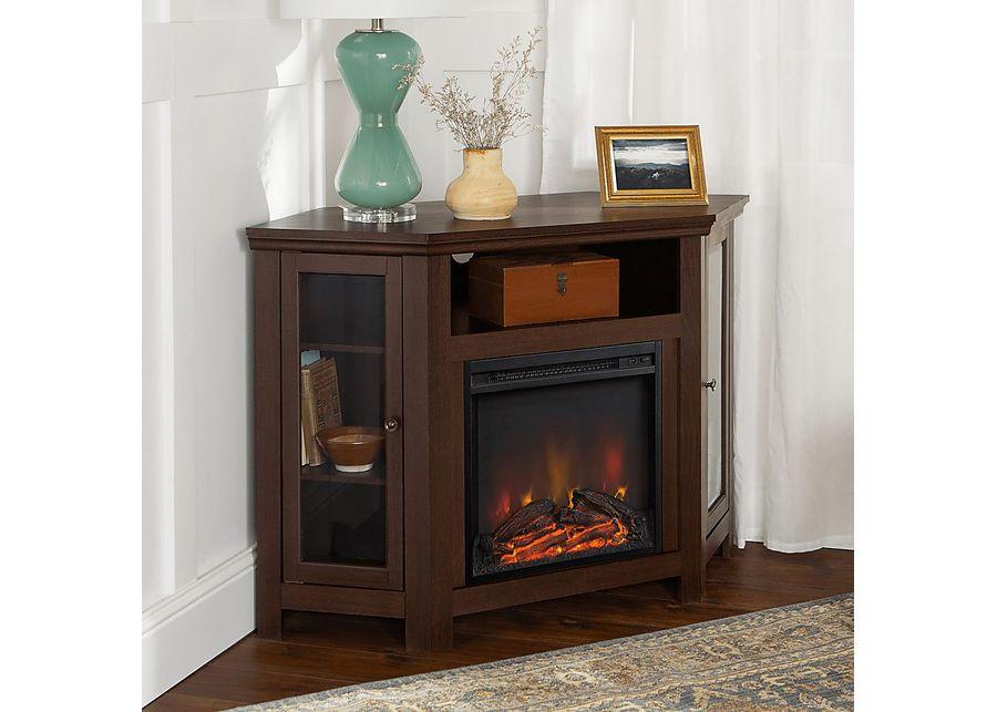 Bellgrave Espresso 48 in. Console, With Electric Fireplace