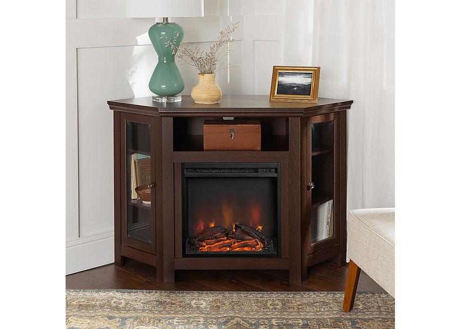 Bellgrave Espresso 48 in. Console, With Electric Fireplace