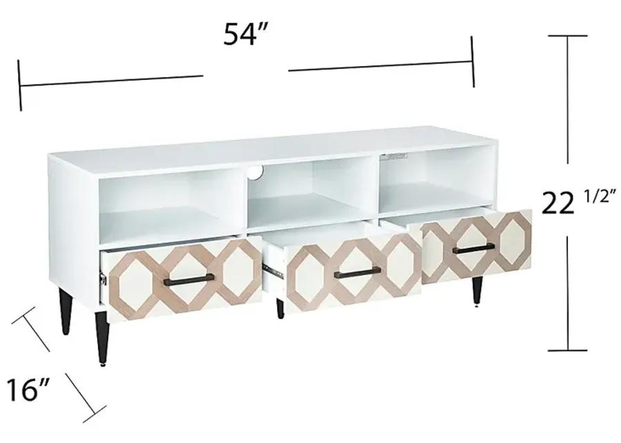 Windycrest White 54 in. Console