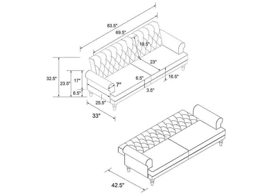 Curritock Black Futon