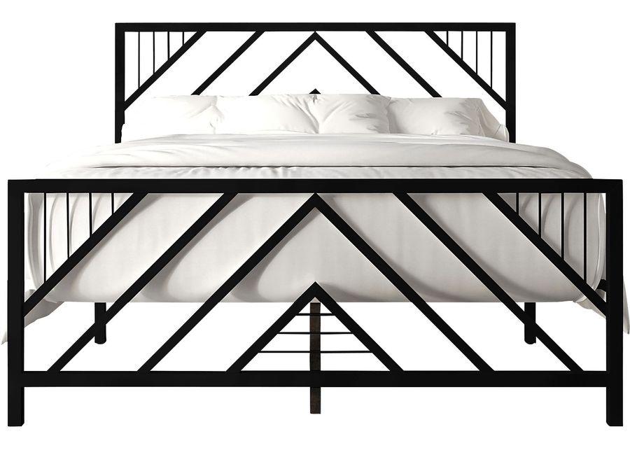 Bainfair Black Twin Metal Bed