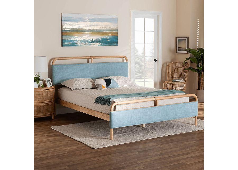 Whipporwill Blue Queen Bed