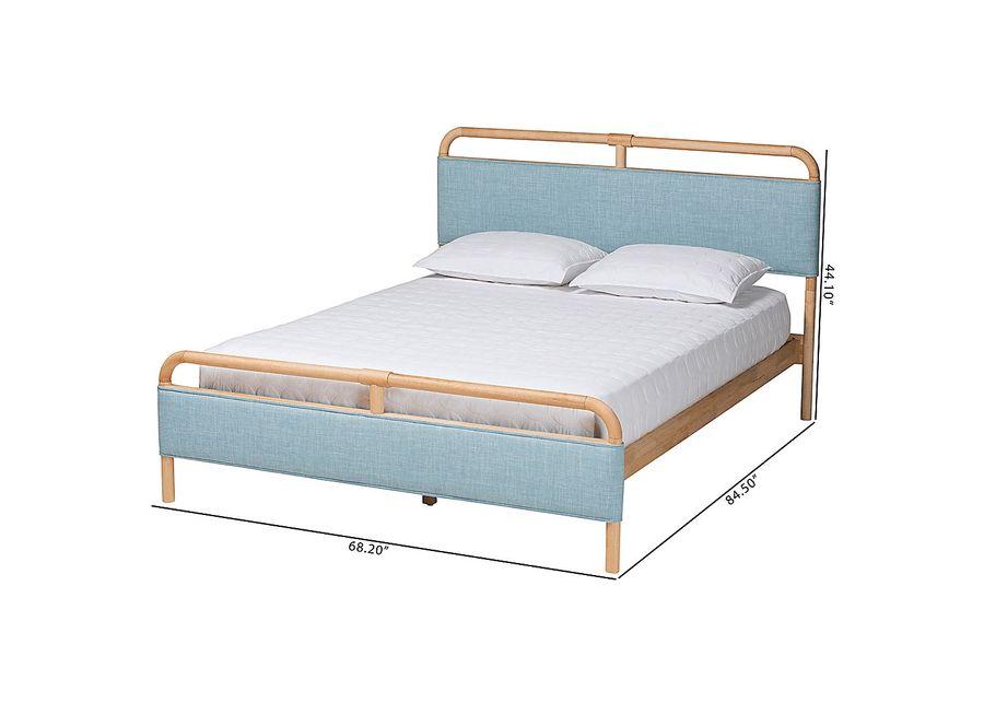 Whipporwill Blue Queen Bed