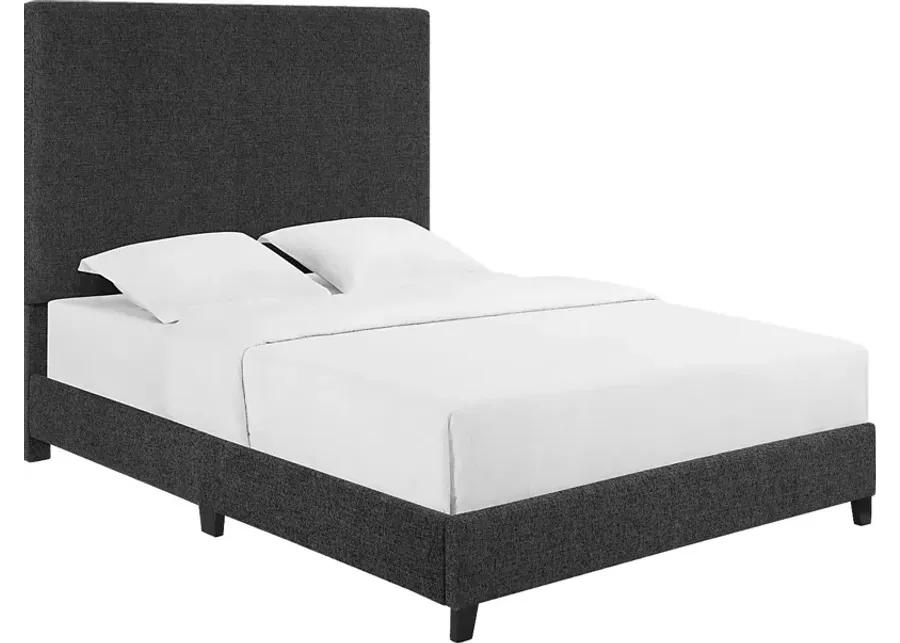 Fyna Gray Queen Upholstered Bed