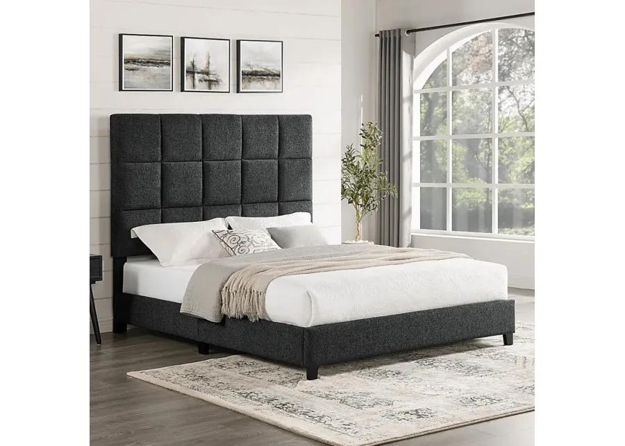 Briya Gray Queen Upholstered Bed