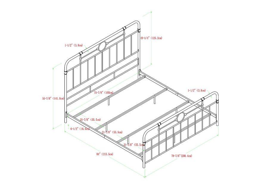 Bernius Bronze King Bed