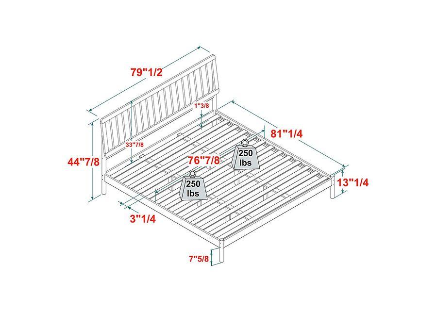 Tullgean Black King Bed