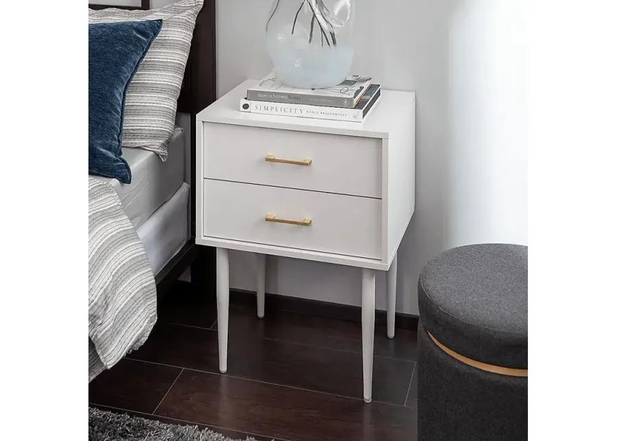 Shealy White Nightstand