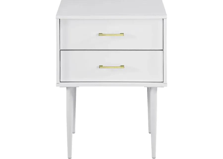 Shealy White Nightstand