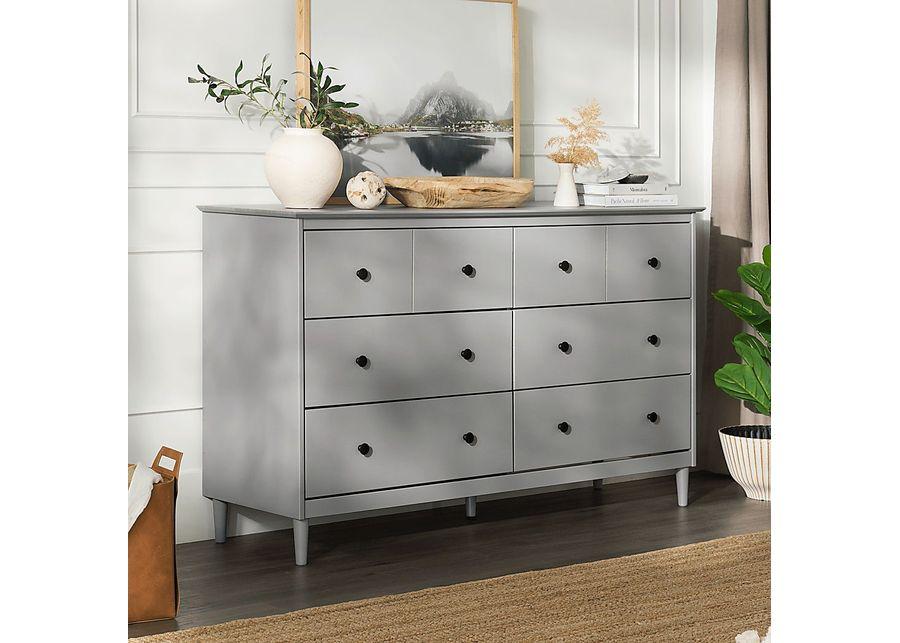 Murrell Gray 6 Drawer Dresser