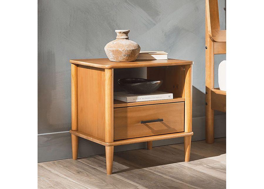 Manorhaven Caramel Nightstand