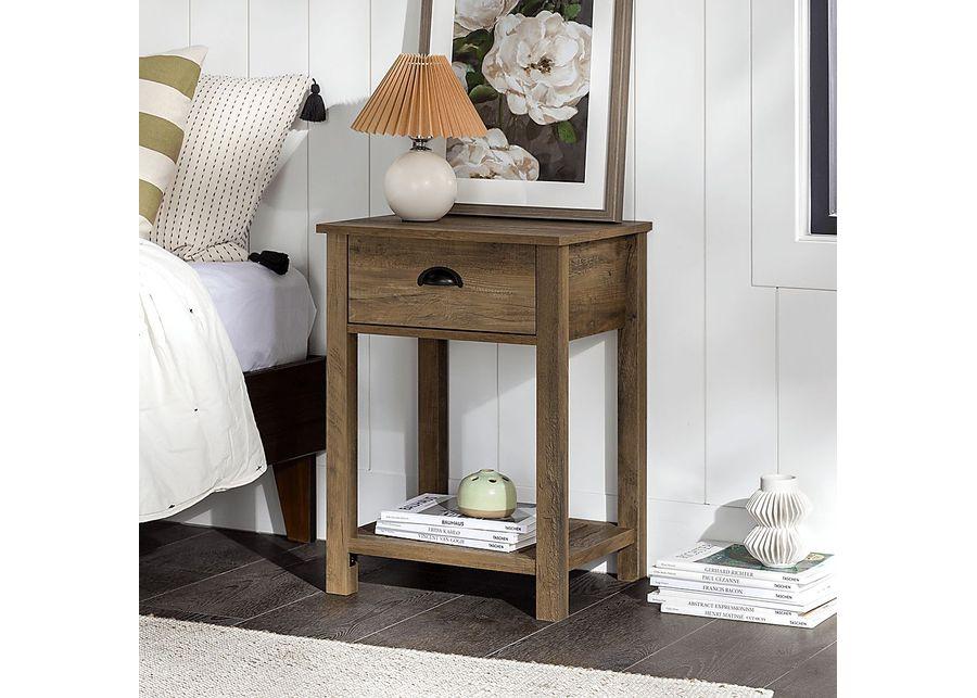 Tabbystone Oak Nightstand