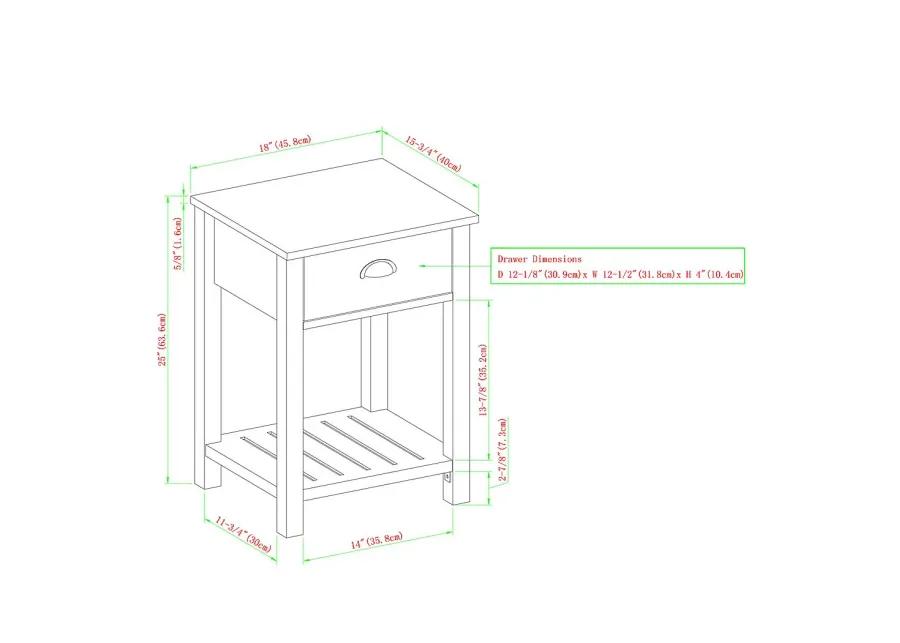 Tabbystone Oak Nightstand