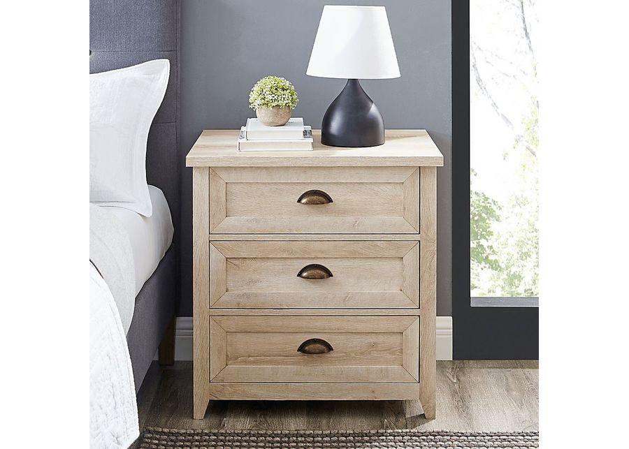 Milesford White Nightstand