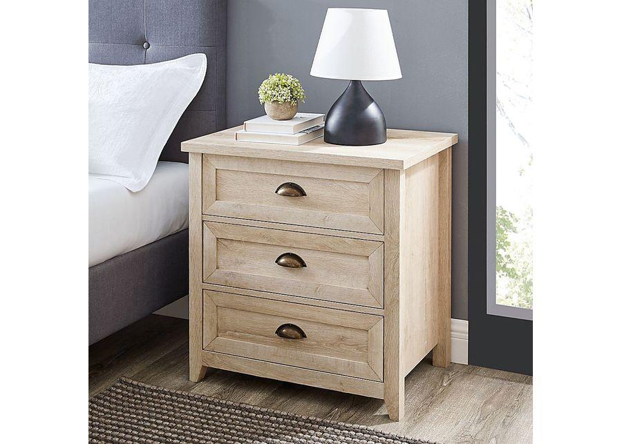 Milesford White Nightstand