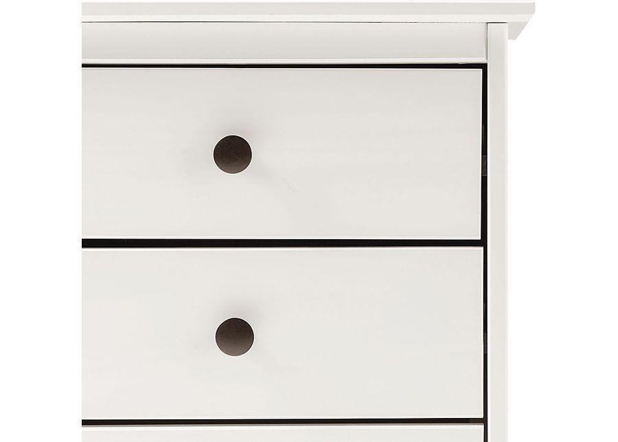 Kingshall White Nightstand